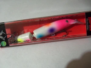 1 Rapala Jointed Minnow Lure J13 VIPER Custom Pink WB GLOW NIP - Picture 1 of 7