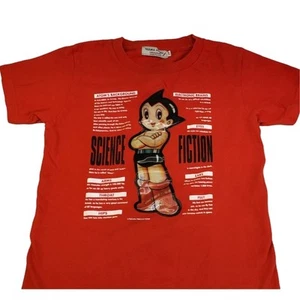 ASTRO BOY Rare Hologram Robot Mighty Atom Anime T-Shirt Red Size Medium Kids - Picture 1 of 10