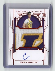 2023-24 NATIONAL TREASURES #144 COLIN CASTLETON RPA ROOKIE ORANGE AUTO /75 - Picture 1 of 2