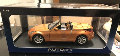 AUTOart Nissan 350Z Roadster Sunset Orange Diecast Model Car - Scale 1:18 - Image 1 of 4