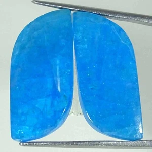 30.60Cts Natural Apatite Pair Fancy Cabochon Loose Gemstone - Picture 1 of 5