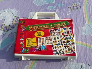 Rare Vintage 80's AMAV Sticker Chest Carrying Case w Album & Stickers All Unused - Picture 1 of 5