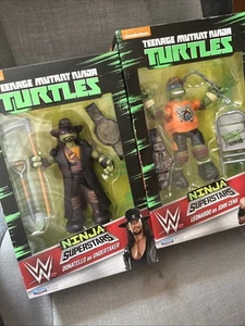 WWE Ninja Super Stars Full Set Undertaker John Cena Macho Man And Sting - Picture 1 of 2