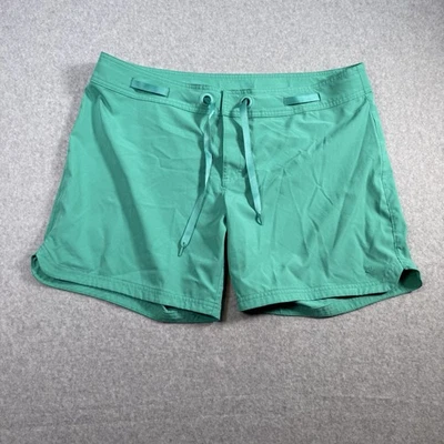 Prana Board Shorts Womens XL Aqua Green Silvana Swim Quick Dry Beach Pool - Image 1 of 4