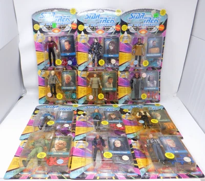 《星际迷航》下一代 1993 年 | 批量 12 个动作玩偶 — 第 1/4 张图片