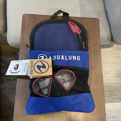 Combo Máscara Snorkel Aqualung Ojo de Halcón Adulto Rosa Negro Foto 1 de 4