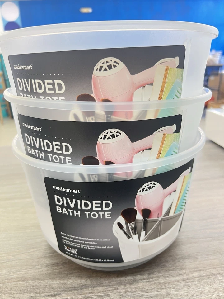 Pack de 3 Bolsos de Baño Divididos Madesmart | COLECCIÓN BAÑO Rotación 360° Foto 1 de 4