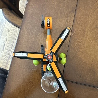 LEGO Dr. D Zaster minifigure Agents 8969 mini figure with helicopter - Image 1 of 4