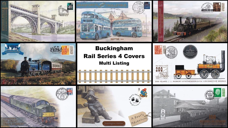 Trenes y Ferrocarriles Buckingham Rail Serie 4 Cubiertas 2022-2023 - Anuncio múltiple Foto 1 de 1