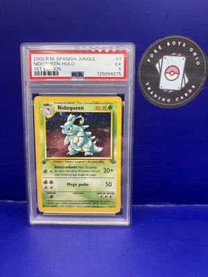 1999 Pokemon Jungle 1st Edition Nidoqueen #7 Holo PSA 5 (Spanish) - Image 1 of 2