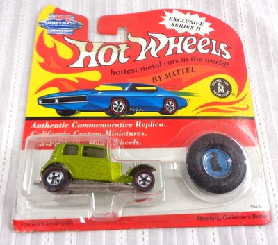 Hot Wheels Vintage Coleção Exclusiva Redline '32 Ford Vicky Verde Fluorescente - Imagem 1 de 3
