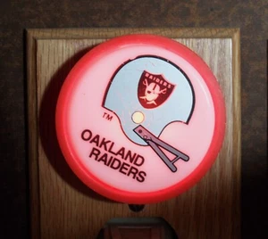 orig. 1979 NFL Oakland Raiders **Football Helmet NIGHT LIGHT** - Picture 1 of 3