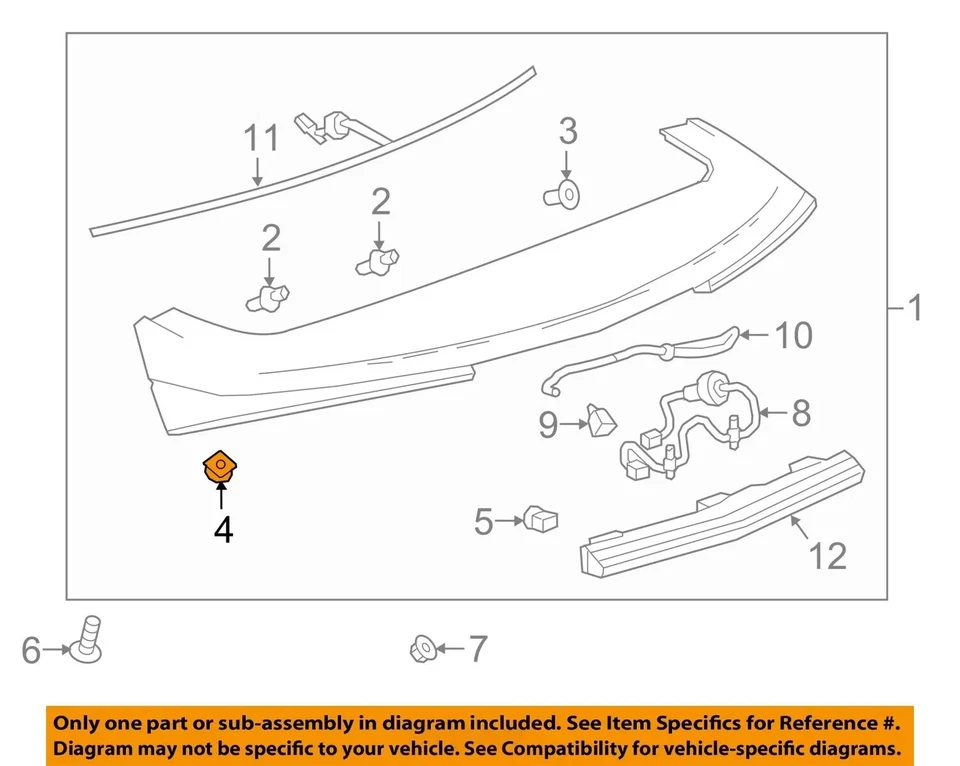 Tuercas de ajuste exteriores para puerta levadiza Chevrolet OEM 2017-2024 11546865 NUEVO EN PAQUETE (4 piezas Foto 1 de 1