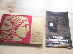2 Historische Kafaloge von 1983 24. Kunstausst.Basel und 1984 Maria Saal - Bild 1 von 19