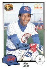 1989 Peoria Chiefs Team Issue #17 Alex Arias