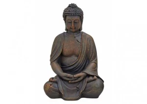 Buddha Figur sitzend 30cm in Braun | Deko-Artikel für Haus & Garten | Skulptur - Bild 1 von 1