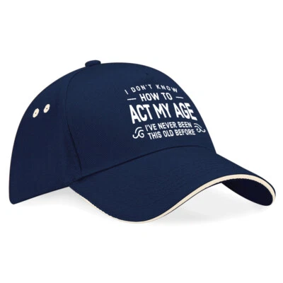 Gorra de béisbol regalo feliz cumpleaños regalo para hombre recuerdo divertido cualquier edad Foto 1 de 4