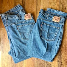 Lot of 2 Pairs Levi's Men's 505 Straight Leg Regular Fit Jeans Denim Size 50x30