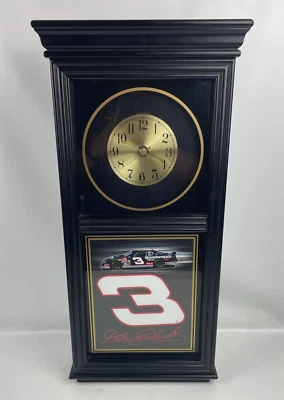 2Ft Tall DALE EARNHARDT #3 Nascar Hanging Wall Clock *WORKS* WinCraft 2004 - Image 1 of 4