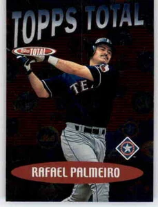 Topps Total Total Topps 2002 Rafael Palmeiro inserto de lámina MLB PWE Rangers #34 - Imagen 1 de 2