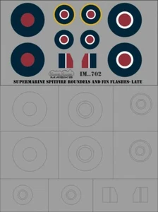 ModelMaker 1/32 IM32702 Supermarine Spitfire roundels and fin flashes LATE Mask - Picture 1 of 2