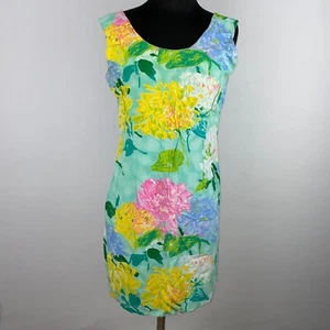 Jams World Womens Georgeous Hydrangea Floral Print Dress Hawaiian Tropical 9 - Picture 1 of 8