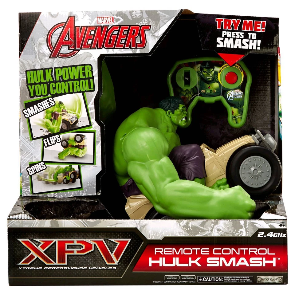 Avengers XPV Marvel Remote Control Hulk Smash Figure Toy Vehicle Car 10 Phrases