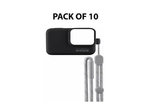 GoPro Sleeve & Lanyard HERO5/6/7 ACSST-001 GoPro Accessory Pack Of 10 - Black - Picture 1 of 5