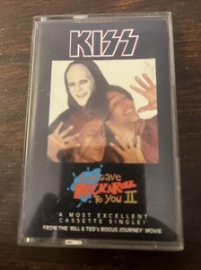 Kiss Tape Cassette Bill & Teds Bogus Journey Soundtrack 1991 Warner Brothers VTG - Picture 1 of 1