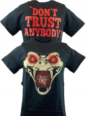Stone Cold Steve Austin Don't Trust Anybody Rattlesnake Mens T-shirt Cover