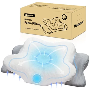 Memory Foam Pillow King Size Cervical Pillow for Neck,Shoulder Pain Relief Sleep - Picture 1 of 8