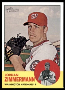 2012 Topps Heritage #171 Jordan Zimmermann - Picture 1 of 2