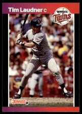 1989 Donruss Baseball Card Tim Laudner Minnesota Twins #615