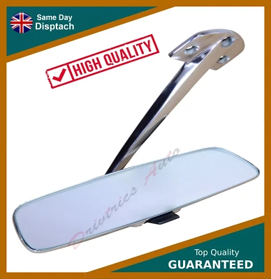 PORSCHE 911, 912 (1965-1977) INTERIOR INSIDE REAR VIEW MIRROR CHROME 90173101020 - Image 1 of 3