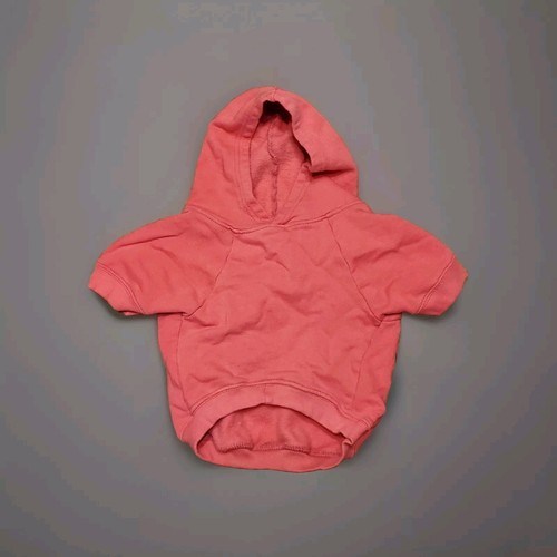 VETEMENTS Felpa con cappuccio maglia rosa manica lunga cane cucciolo vestiti nuova senza etichette comoda