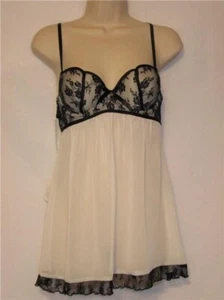 Neu mit Etikett Linea Donatella 2-teilige Babypuppe mit Höschen elfenbein & schwarz mit Spitze Small - Bild 1 von 5