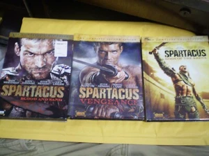 (3) Spartacus Season DVD Lot: Seasons 1, 2 & 3 All w/Slipcovers Starz - Picture 1 of 1