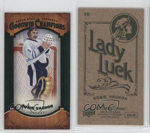 2014 Upper Deck Goodwin Champions Mini Green Lady Luck Back Rogie Vachon #58 HOF