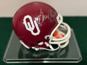 Greg Pruitt Signed/Inscribed (#30) Oklahoma Sooners Riddell Mini Helmet - Picture 1 of 4