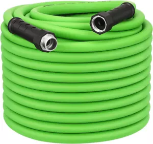 Garden Hose 100 Ft X 5/8", Water Hose with Swivelgrip, Heavy Duty, Lightweight, - Picture 1 of 12