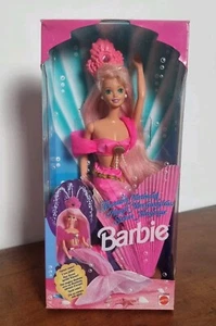 BARBIE doll FOUNTAIN MERMAID magica sirena rosa MATTEL 1993 EUROPEAN BOX DEBOX - Foto 1 di 16