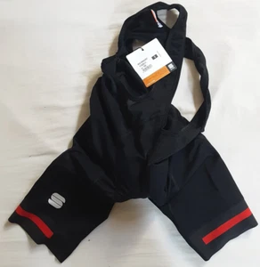 Brandneu mit Etikett sportful NEO TRÄGERHOSE Herrenshorts, schwarz chilirot, Small - Bild 1 von 3