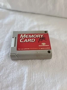 Performance Controller Pak Memory Card Pack for Nintendo 64 N64 Used Works - Picture 1 of 3