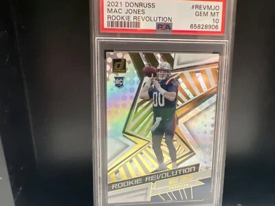 2021 Panini Donruss Rookie Revolution REV-MJO Mac Jones PSA 10 Gem Mint Patriots - Image 1 of 2