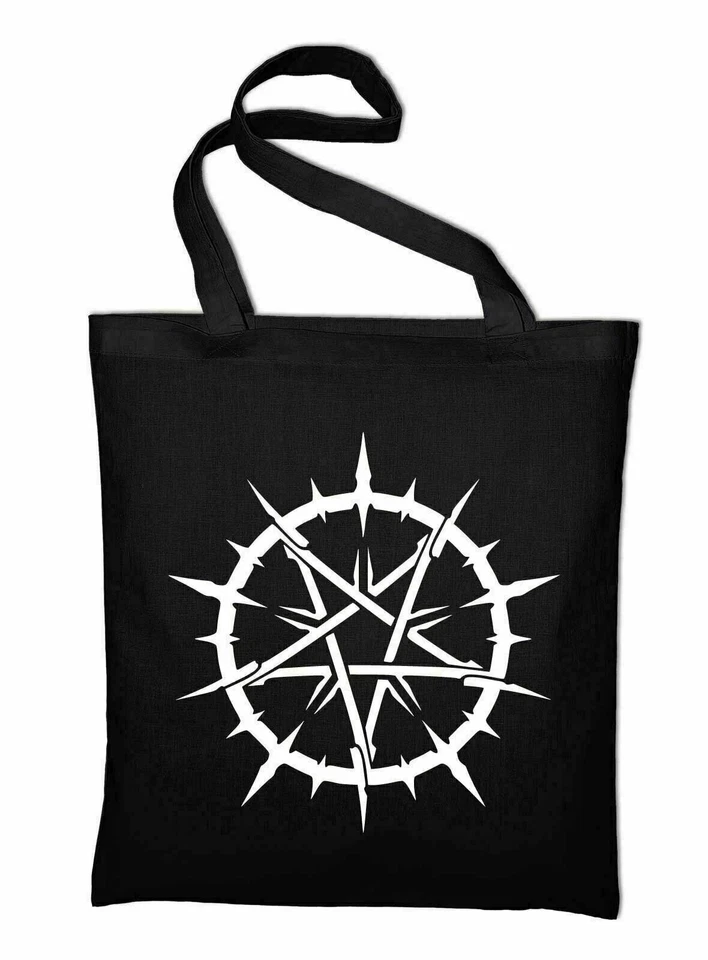 Simbolo Pentagramma Borsa In Stoffa Borsa In Cotone Satan Pentagramma - Immagine 1 di 1