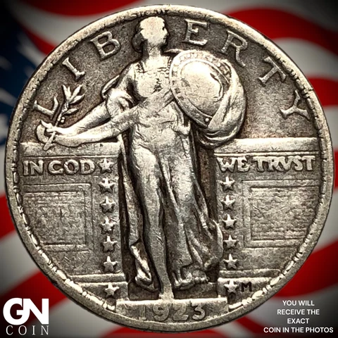 1923 P Standing Liberty Quarter  Q6326 Cover