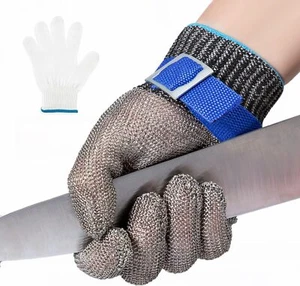 Cut Resistant Glove XL Cut Proof Mesh Metal For Butcher Cooking Cutting Carving - Picture 1 of 17