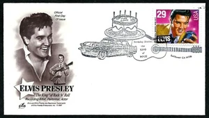 USA, SCOTT # 2721, ARTCRAFT FDC COVER ELVIS PRESLEY BIRTHDAY PICTIORIAL CANCEL - Picture 1 of 1
