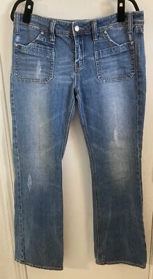 Vigoss Distressed Women’s Jeans Size 13 Boot Cut 34/32 - Image 1 of 4