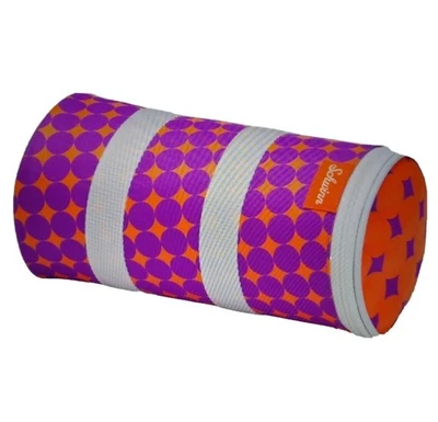 Schwinn Delmar Universal Handlebar Roll Bag Magenta/Orange Circle Design. New - Image 1 of 4